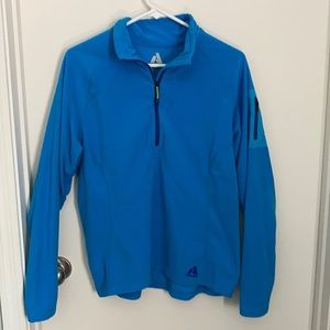 Eddie Bauer First Ascent medium blue fleece.
